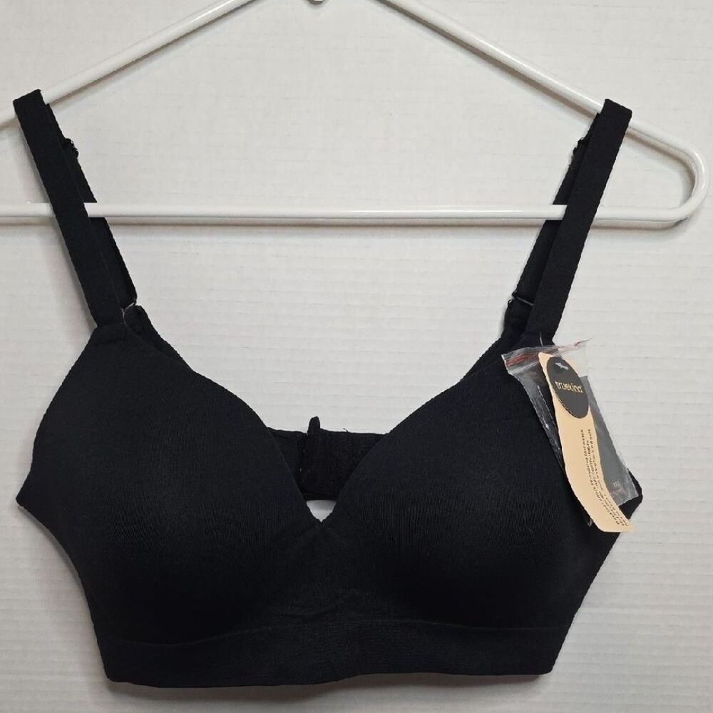 Truekind Black Women's Supportive Comfort Wireless Shaping Bra